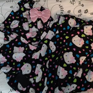 Hooded Hello Kitty Footie PJs **